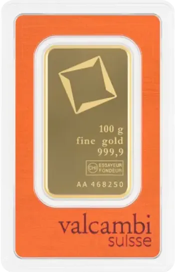 100гр. Златно кюлче Valcambi